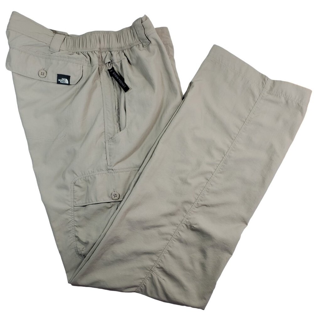 North Face men's hiking pants, size S, authenticity hologram, lightweight nylon